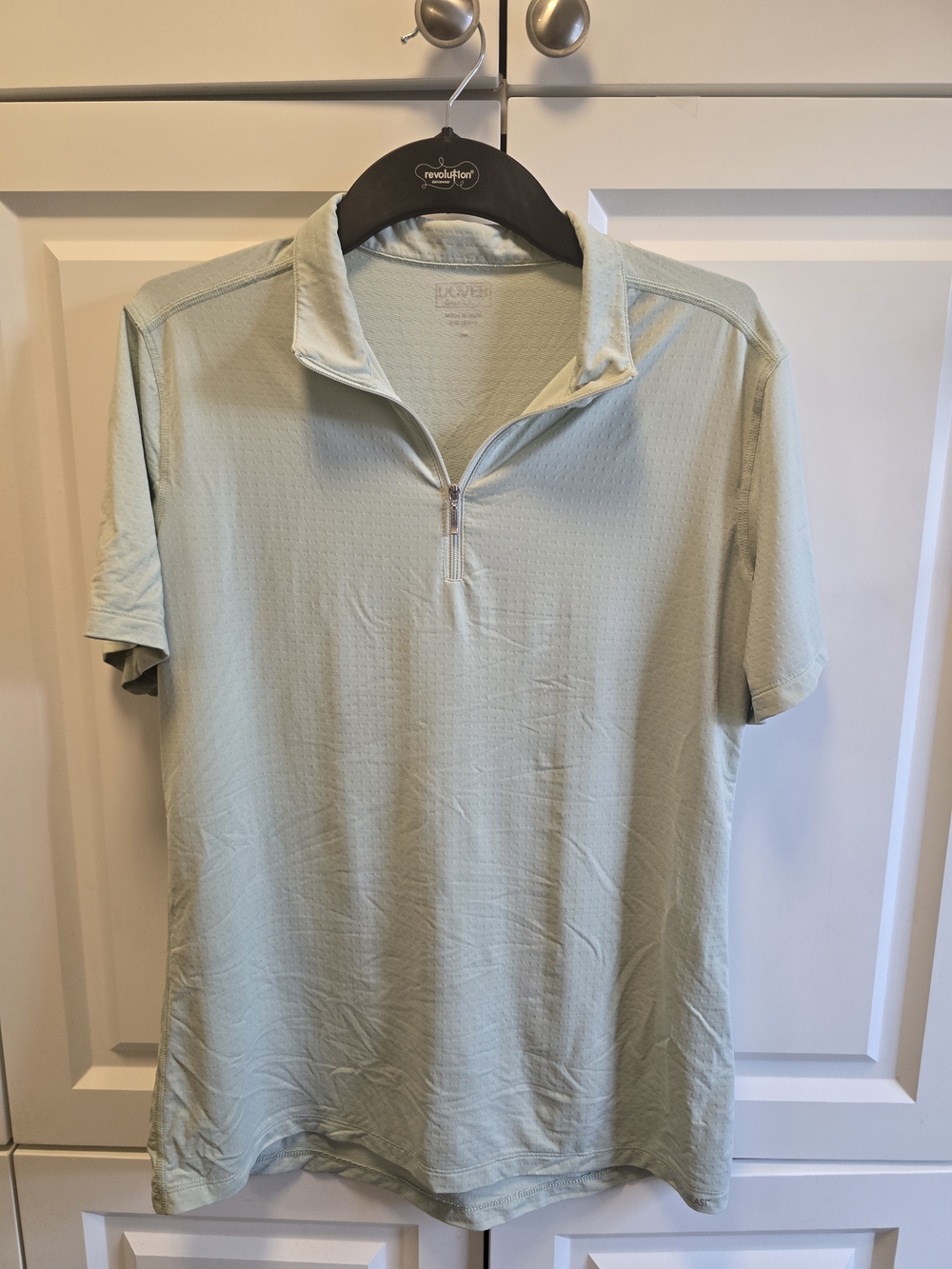 Dover Saddlery CoolBlast 100 Equestrian Short-Sleeve Riding Shirt Green Medium
